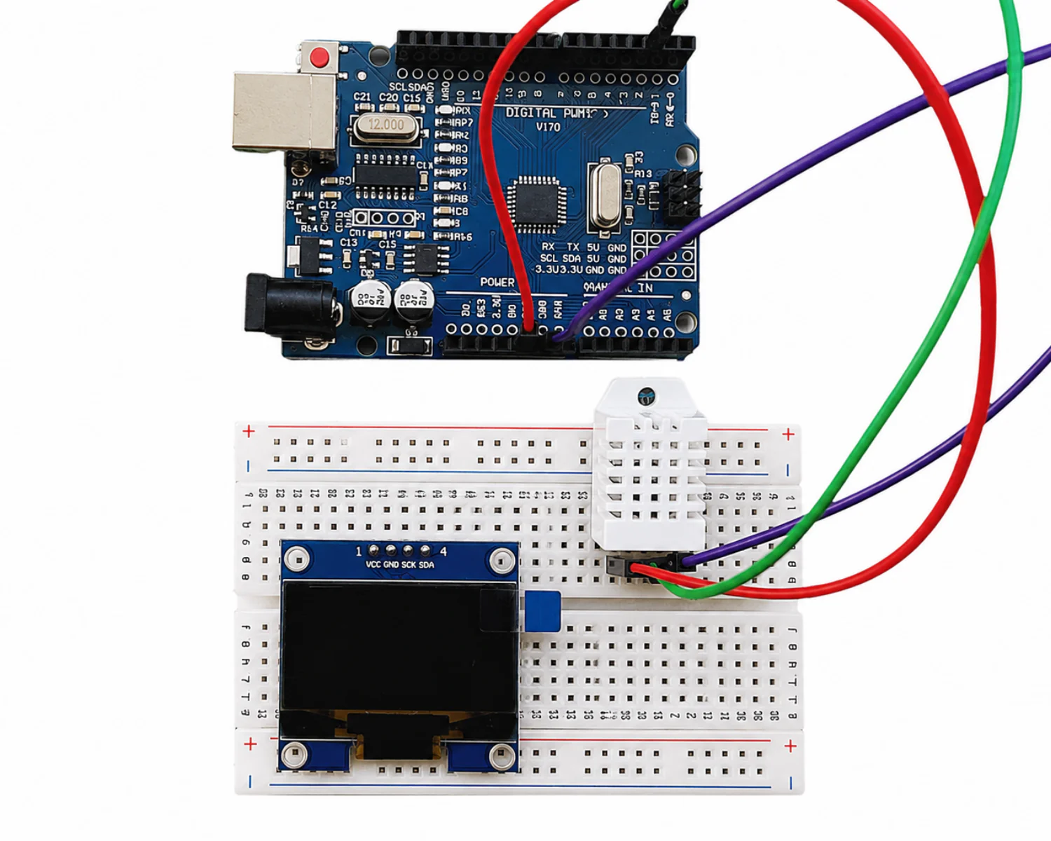 Arduino DHT22 sensör bağlantısı